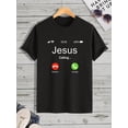 thumbnail image 3 of Manfinity Homme T-Shirt Graphique Lettre, 3 of 5