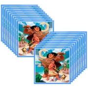 Moana Party Napkin Set, 40 Moana Party Napkins for Moana Birthday Party Supplies, Moana Themed Party Decorations