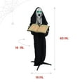 thumbnail image 3 of Haunted Hill Farm Haunted Nun, 5 Ft., Halloween Decor, HHNUN-2FLS, 3 of 17