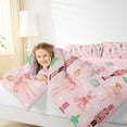 thumbnail image 6 of jejeloiu Ballet Girl Queen Comforter Set,Christmas Tree Gifts Bedding Sets,Pink Xmas Soldier Bedding Comforter Set For Princess,Ultra Soft Home Decor Reversible,3-Piece, 6 of 7