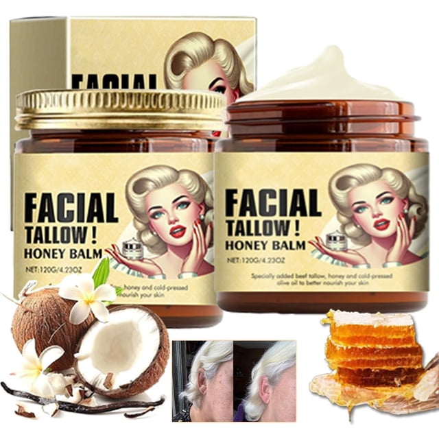 Bálsamo facial y corporal con sebo y miel de res alimentada con pasto