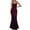 Wine womens dresses, variant on Wycnly Womens Dresses Cocktail Party Prom Elegant Slim Spaghetti Strap Long Fishtail Dresses Fashion Solid V-Neck Sleeveless Maxi Summer Dress Black XXL