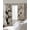 Light Beige Black, variant on Chinese Blackout Curtains for Bedroom/Living Room, Thermal Insulated Kitchen Curtains, Black White Tree Flowers Traditional Ink Painting Grommet Darkening Window Treatment Drapes 52"x84"x2