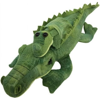 Puzzled Stylish Plush Backpack, Alligator