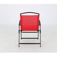 thumbnail image 4 of Mainstays Albany Lane 5 Piece Steel Outdoor Dining Set, Red, 4 of 11