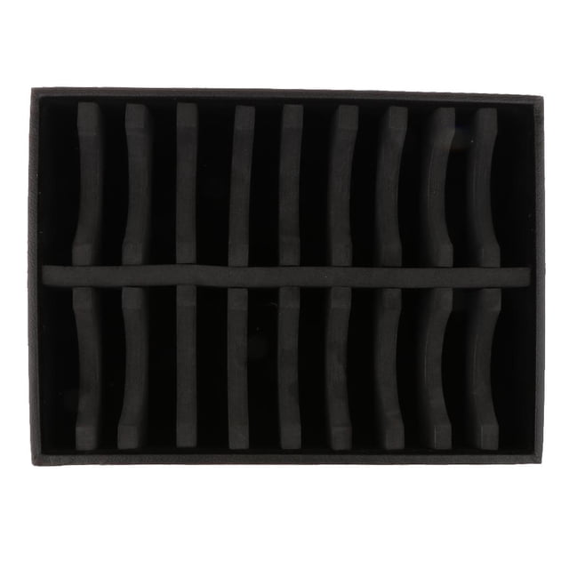 Novedad de 20 ranuras, s de espuma EVA, brazalete, , bandeja de exhibición, almacenamiento Negro Zulema Bandeja de brazalete