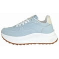 thumbnail image 2 of TOP MODA Women Chunky Fashion Sneakers Casual Lace-Up Walking Shoes Comfort Trainers Platform Thick Sole INU-1 Sky Blue Denim 10, 2 of 6