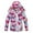 Red, variant on Toddler Rain Jacket Girls Windbreaker Jacket Zipper With Detachable Hooded Cute Printed Coat Raincoat Girls Red 18 Months-24 Months