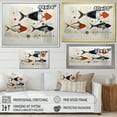 thumbnail image 4 of Designart "Minimalist Marine Fishing" Animals Canvas Art Print, 4 of 5