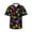 Black2, variant on Cool Cheetah Leopard Men'S 3d Print Casual Button Down Shirts, Novelty Hawaiian Short Sleeves Xl