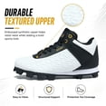 thumbnail image 5 of EQW Kids High-Top Baseball Cleats, Lace-Up Youth Baseball Shoes with Rubber Molded Cleats for Boys Girls, Ankle Support, 5 of 9