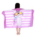 thumbnail image 1 of Toalla de baño para niños, poncho de toalla de baño con capucha para niños, súper absorbente, de secado rápido para bañera/piscina/playa (50" x 30", gato), 1 of 5