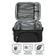 thumbnail image 3 of Bentgo Deluxe Lunch Bag - Durable and Insulated Lunch Tote with Zippered Outer Pocket, Internal Mesh Pocket, Padded & Adjustable Straps, & 2-Way Zippers - Fits Most Bentgo Lunch Boxes (Carbon Black), 3 of 7