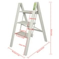 thumbnail image 2 of LABLT 3 Step Ladder Folding Step Stool with Anti-Slip Pedal Aluminum Portable Kitchen Ladder Suitable for Household Office 330LBS Capacity, 2 of 6