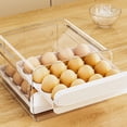 32 Compartment Egg Storage Box and Rack for Refrigerator, Food ...