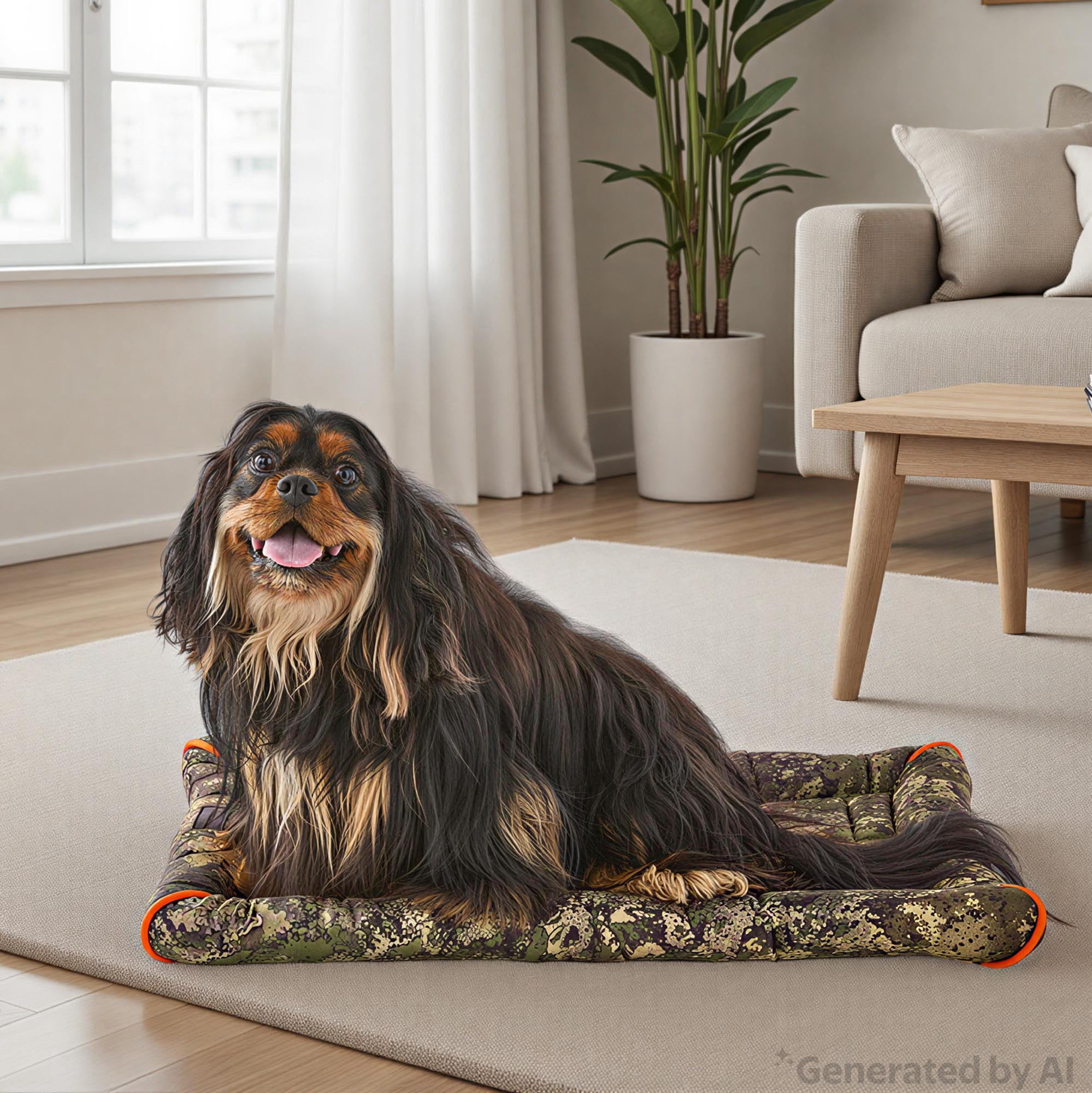 Vibrant Life Durable and Water Resistant Crate Pad, Camouflage, Medium, 18" x 29"