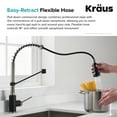 thumbnail image 2 of KRAUS 33-inch 16 Gauge Double Bowl 60/40 Standart PRO Kitchen Sink Combo Set with Bolden 18-inch Kitchen Faucet and Soap Dispenser, Stainless Steel Matte Black Finish, 2 of 13