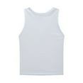 thumbnail image 6 of Boys Essential Tops T Shirts Boys Summer Clothes Children Sleeveless Solid Vest Tops Casual Popularity Side Wide Fork Fitness Sports Garment Loose Vest, 6 of 6