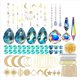thumbnail image 1 of 370 Piezas de Kits de Atrapasueños de Cristal, Candelabro Colgante, Piezas de Prismas de Cristales, Colgantes para Hacer Arcoíris, Cuentas de Atrapasoles DIY, 1 of 7