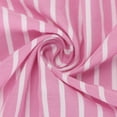 thumbnail image 4 of Ladies Button Down Shirts Striped Long Sleeve Dressy Casual Tops Relaxed Fit Lapel Blouses Office Work Wear (XL, Hot Pink), 4 of 6