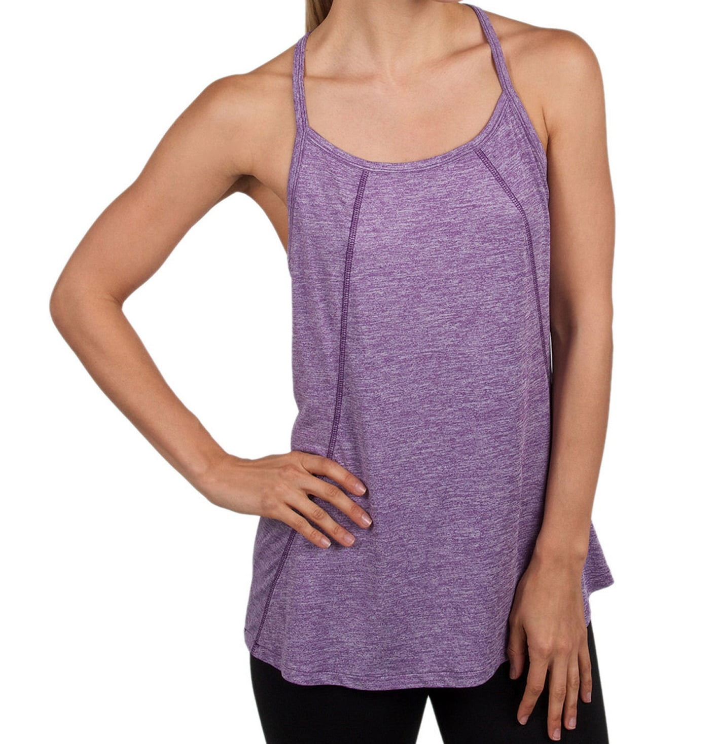 Jockey Jockey NEW Heather Purple Womens Size Small S Freestyle Tank