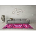 thumbnail image 3 of Ahgly Company Indoor Square Persian Pink Traditional Area Rugs, 5' Square, 3 of 4