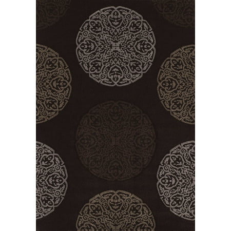 Westfield Home Townshend Rihanna Black Hand Carved Area Rug (7'10 x 11'2)