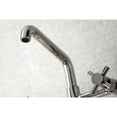 thumbnail image 4 of Kingston Brass KS423PN Concord Two-Handle Wall-Mount Kitchen Faucet, Polished Nickel, 4 of 5