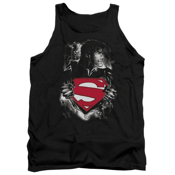 Superman Darkest Hour Adult Tank Top Black
