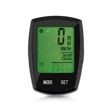 Bike Computer Thorfire Wireless, Bicycle Speedometer and Odometer Waterproof Cycle Computer with LCD Backlight Display, Automatic Wake-up, (Best Wireless Bike Computer Under 50)