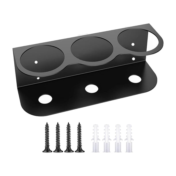 Estante de Metal para Botellas de Spray, Estante de Pared para Latas de Spray, Estante de Almacenamiento de Botellas de Spray de Alta Resistencia, tres agujeros