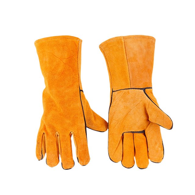 Welding Gloves Heat Resistant For Cooking/Baking/Fireplace/Animal Handling/BBQ 33cm Wear Resistant High Temperature ,Durability and Dexterity