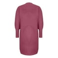 thumbnail image 4 of Sakmal Cute Cardigan Sweaters Womens Open Front Fashion Plus Size Duster Cardigan Long Pink Sweater Top with Pockets, 4 of 7