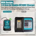 thumbnail image 2 of Mini Battery Charger for Makita 18V BL1850 BL1840B BL1820 BL1815 BL1860 BL1430, 2 of 8