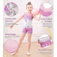 thumbnail image 6 of Gymnastics Leotards for Girls Toddler Unitard Biketard Clothes Cute Kid Dance Outfit 3-7T, 6 of 7
