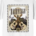 thumbnail image 2 of Nashville Vintage Country Guitars Men's White Short Sleeve Crew Neck Tee-Medium, 2 of 4