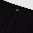 thumbnail image 4 of Mohiass Women Trendy Denim Maxi Skirt High Waist A-Line Frayed Hem Loose Long Jean Skirt Black S, 4 of 5