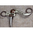 thumbnail image 2 of Hilason Antique Brown Horse Bit Snaffle Mouth W/Copper Inlay, 2 of 4