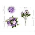 thumbnail image 3 of 2 Bundles Artificial Chrysanthemum Ball Silk Fake Plants Flowers Faux Hydrangeas Floral Home Wedding Bouquet Indoor Table Office Decor, 3 of 3