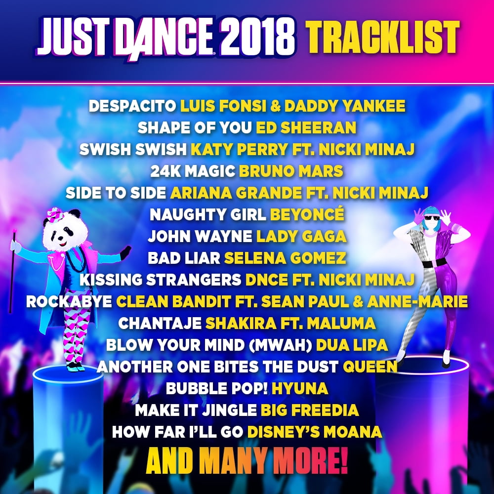 Just Dance 2018 Ubisoft Nintendo Wii 887256028251 - how to make a party in roblox 2108