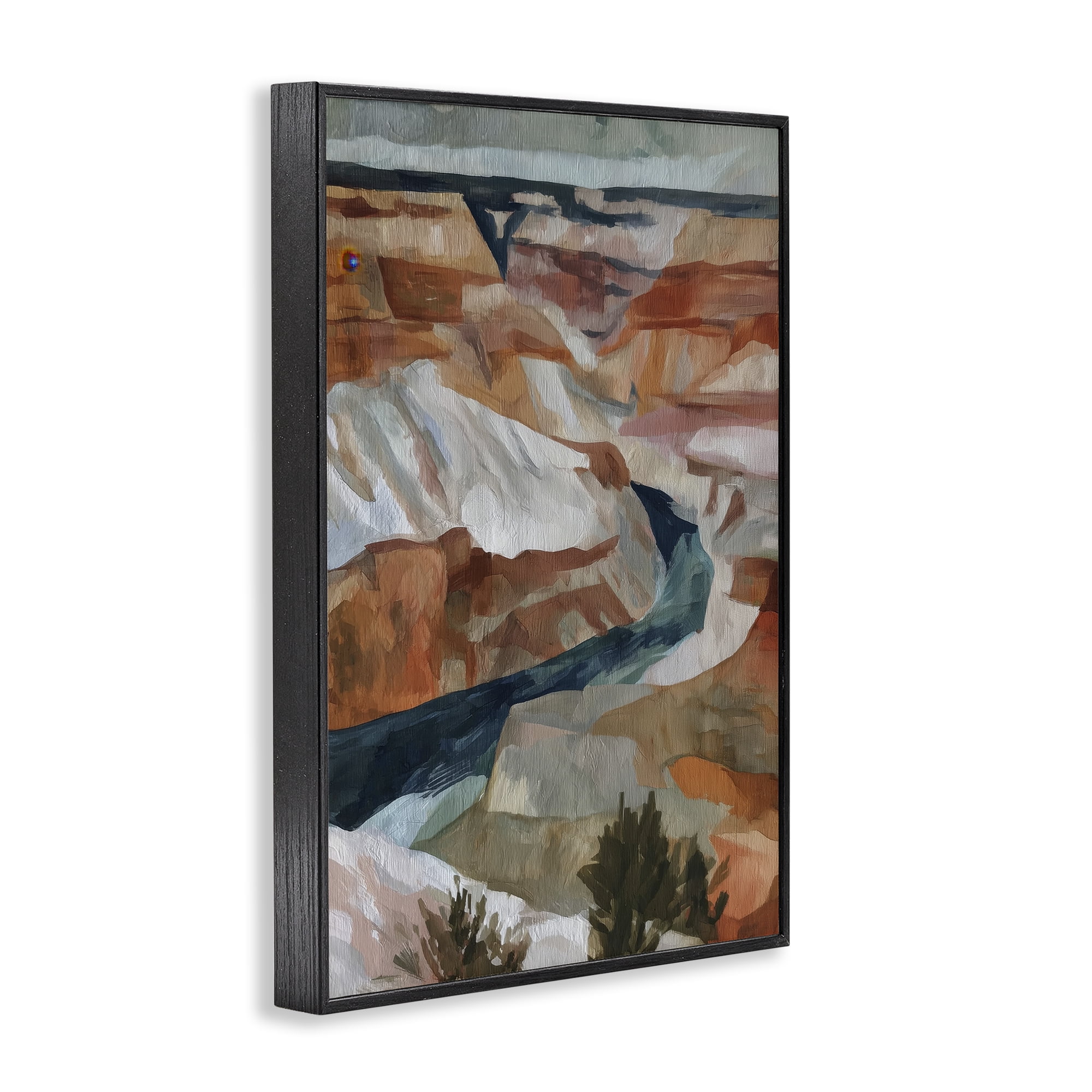 Stupell Industries Canyon Rim Textures Impression Black Framed Giclee Art, design by Chromatic Storm Studio