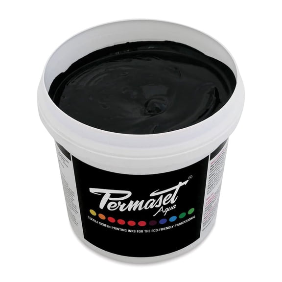 Permaset Aqua Fabric Ink - Supercover Black, Liter