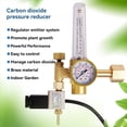 thumbnail image 2 of Carbon dioxide regulator Pressure gauge flowmeter Carbon Dioxide Controller CO2 Concentration Control US plug,1 * pressure reducer 1 * power adapter 1 * plastic pipe, 2 of 7