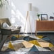 thumbnail image 1 of La Alfombra de La Sala de Estar Es Geométricamente Buena para Uso Doméstico, El Dormitorio Está Cubierto con Tapetes y La Alfombra de La Mesita de Noche Se Usa Como Tapete., 1 of 2