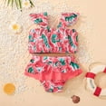 thumbnail image 4 of URMAGIC Toddler Baby Girls Swimsuit Bathing Suit Two Piece Summer Bikini 1-6 Years, 4 of 9