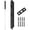 Matte Black-1, variant on 18 Inch Extended Flip Lever Flush Bolt Satin Nickel 1 For Double Door