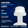 thumbnail image 3 of Five Oceans LED Anchor Light - Stern Lights for Boats and Boat Navigation Lights Set, 12V, USCG Rules 2NM, Boat Lights Navigation for Pontoon, Fishing Boats, Bass Boats  - FO4126-C1, 3 of 8
