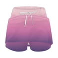 thumbnail image 5 of Stephy Women's Fashionable Casual Sports Casual Skirt with Pocket Drawstring Solid Color Mid Waist Skirt Pants, Purple, 3XL, 5 of 7