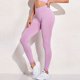 thumbnail image 1 of Mallas deportivas de Yoga para mujer, ropa de gimnasio sin costuras, mallas de entrenamiento de realce de cintura alta, pantalones acanalados sólidos, 1 of 4
