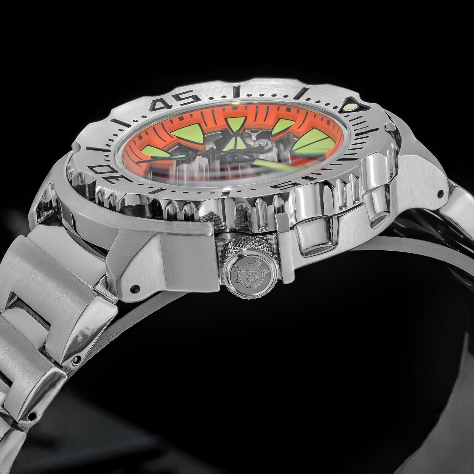 ADDIESDIVE Men's Automatic Watch Dive 200M Waterproof, Luxury Skeleton Dive Watch for Men with NH36 Movement, Sapphire Crystal Glass, Super Luminous Analog Watch